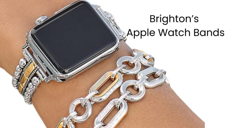 Brighton Apple Watch band wore on a girls wrist