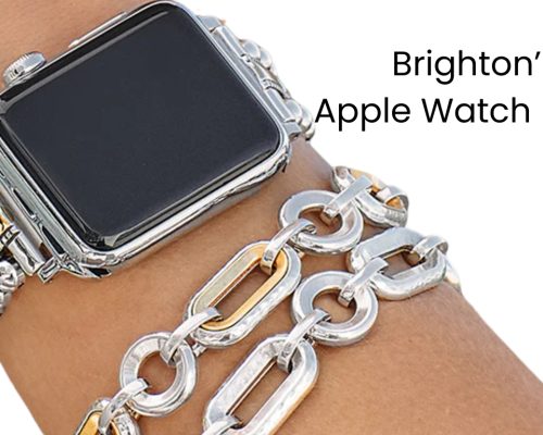 Brighton Apple Watch band wore on a girls wrist